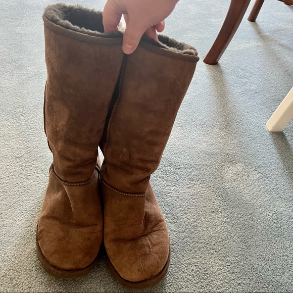 Women Chocolate Brown Tall Ugg Boots 